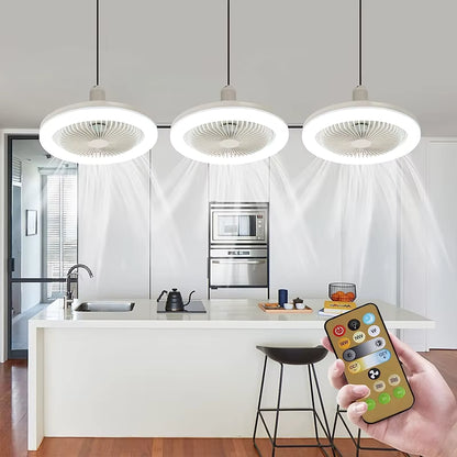 ¡ILUMINA Y REFRESCA TU HOGAR AL INSTANTE! FOCO LED VENTILADOR 2 EN 1 MULTIFUNCIÓN.
