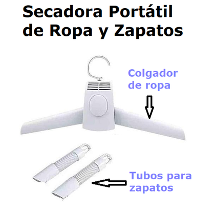 SECADOR PORTATIL 2 EN 1 ANTI-HUMEDAD PRO.