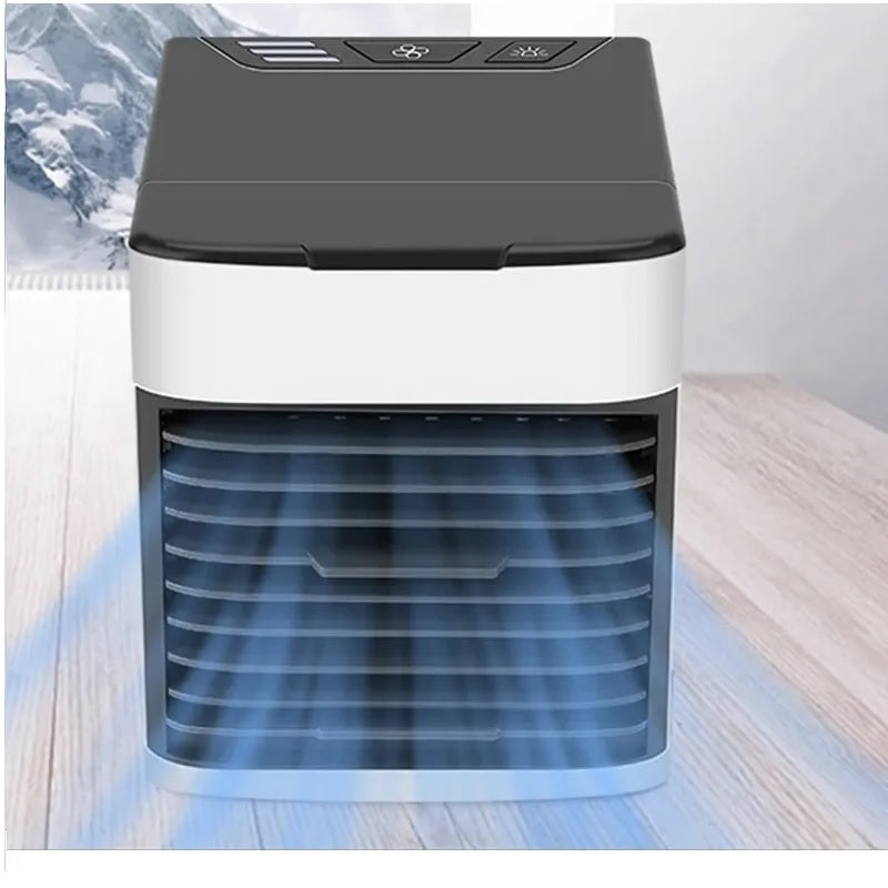MINI VENTILADOR CON 3 VELOCIDADES+ LUZ LED