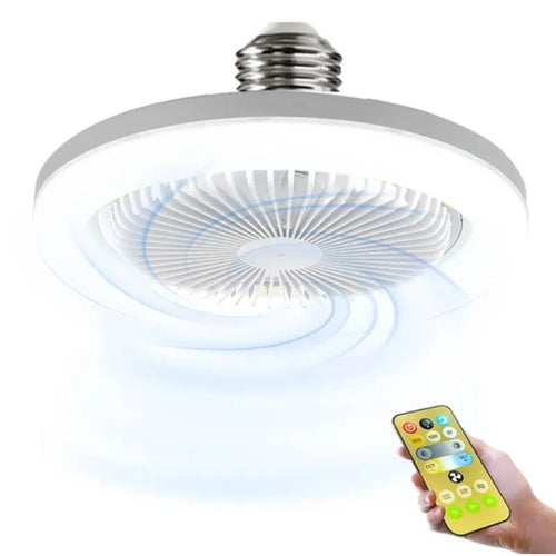 ¡ILUMINA Y REFRESCA TU HOGAR AL INSTANTE! FOCO LED VENTILADOR 2 EN 1 MULTIFUNCIÓN.